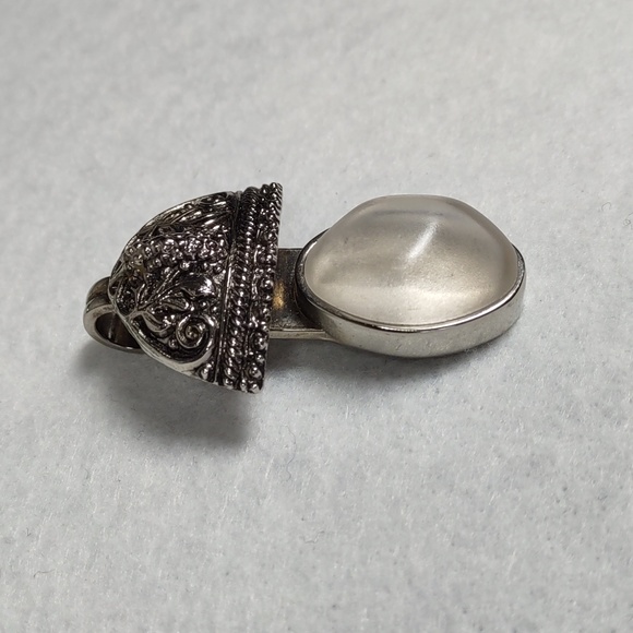 Rebecca Collins Frosted Lucite Pendant - Picture 2 of 7